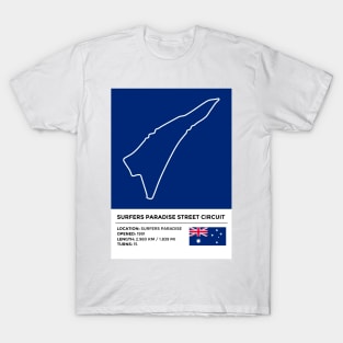 Surfers Paradise Street Circuit [info] T-Shirt